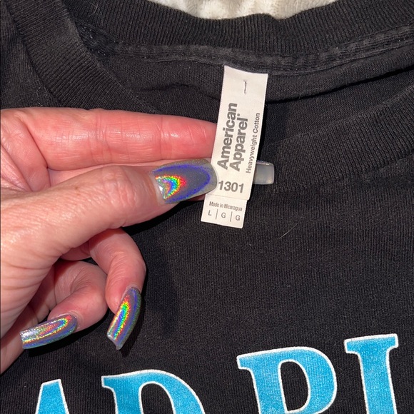 American Apparel Black Graphic Tee - Picture 3 of 5